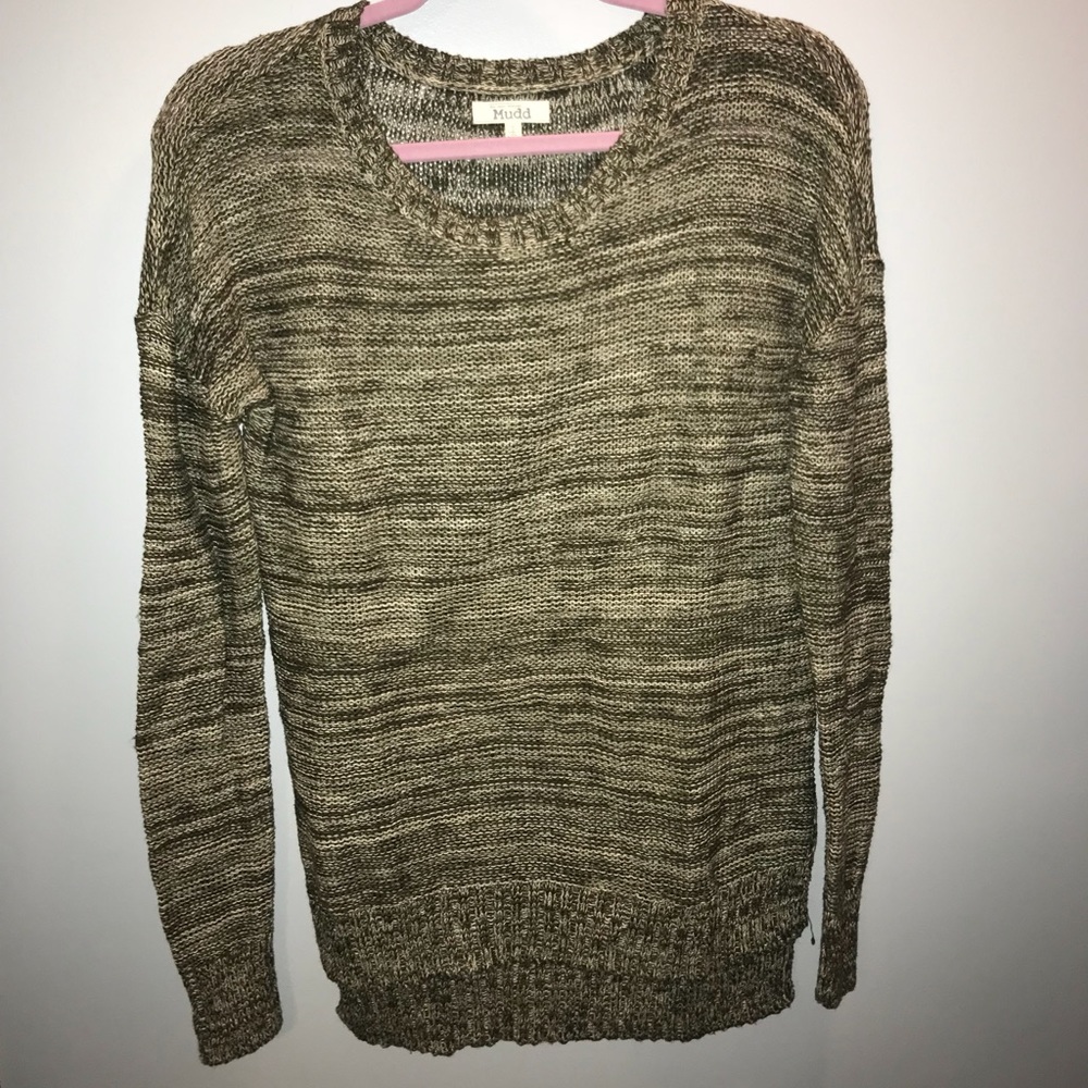 green sweater
